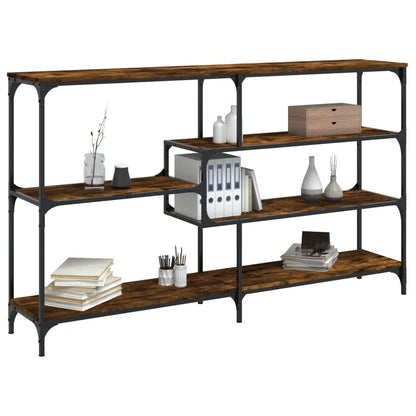 vidaXL Console Table Smoked Oak 160x32x95 cm Engineered Wood
