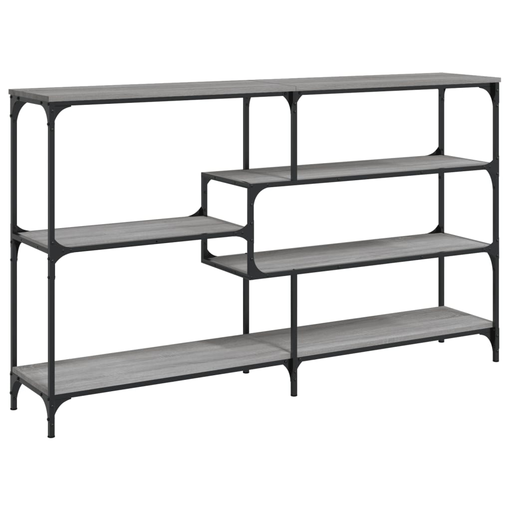 vidaXL Console Table Grey Sonoma 160x32x95 cm Engineered Wood