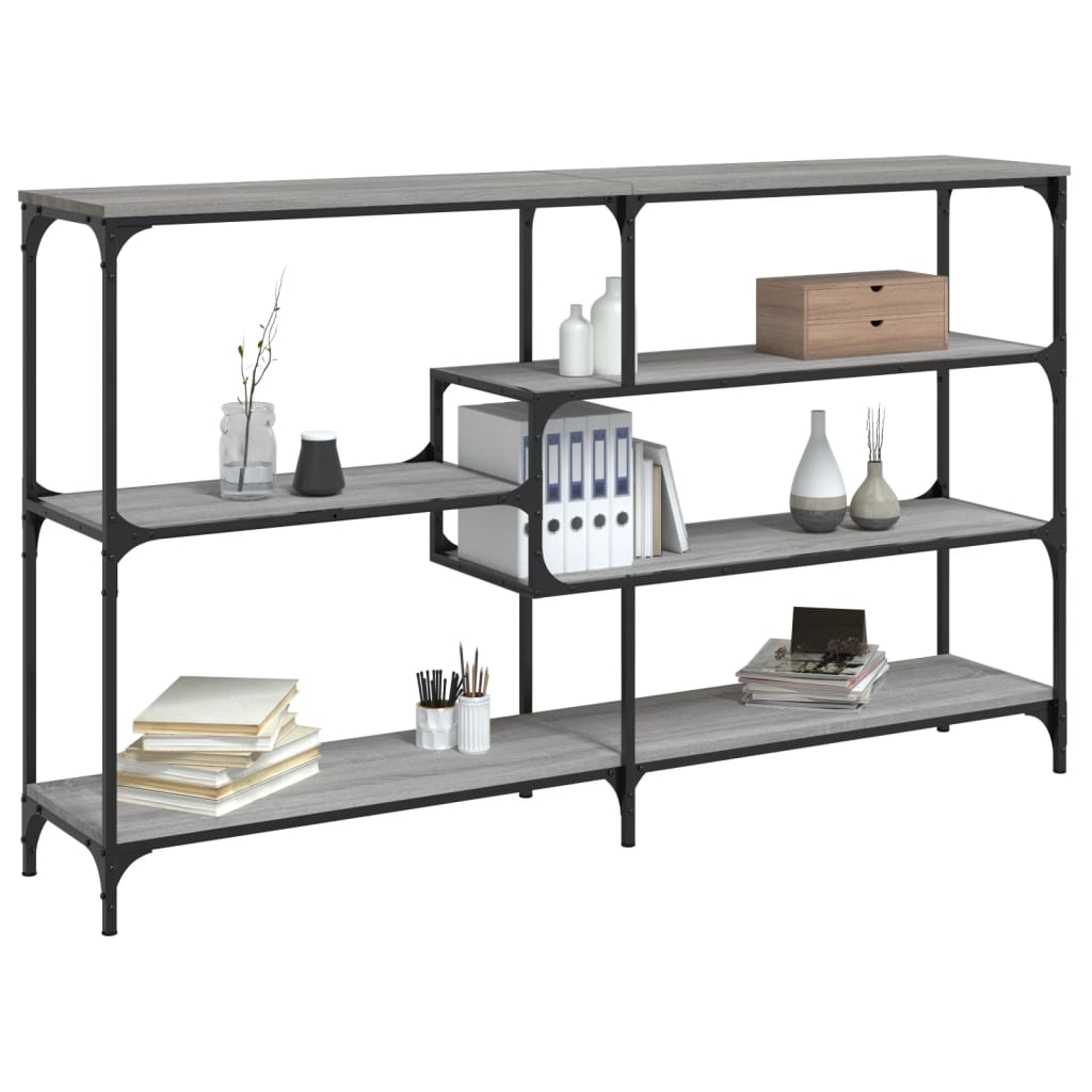 vidaXL Console Table Grey Sonoma 160x32x95 cm Engineered Wood