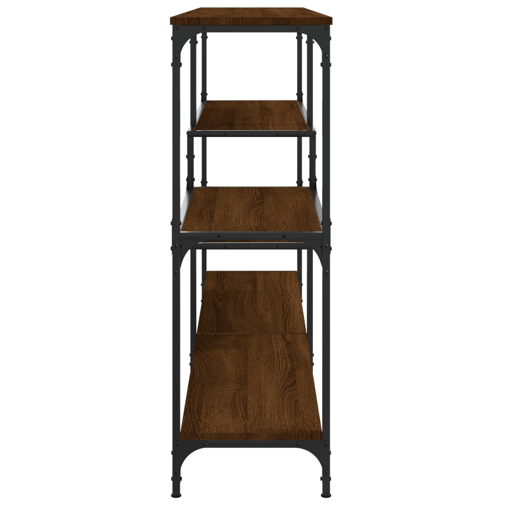 vidaXL Console Table Brown Oak 160x32x95 cm Engineered Wood
