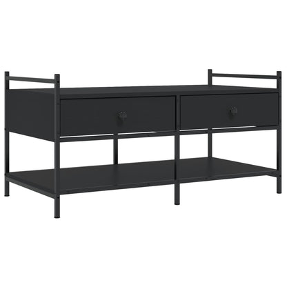 vidaXL Coffee Table Black 99x50x50 cm Engineered Wood