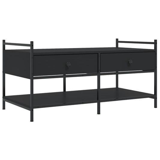 vidaXL Coffee Table Black 99x50x50 cm Engineered Wood