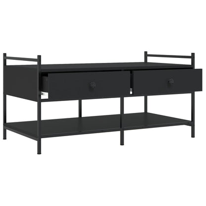 vidaXL Coffee Table Black 99x50x50 cm Engineered Wood