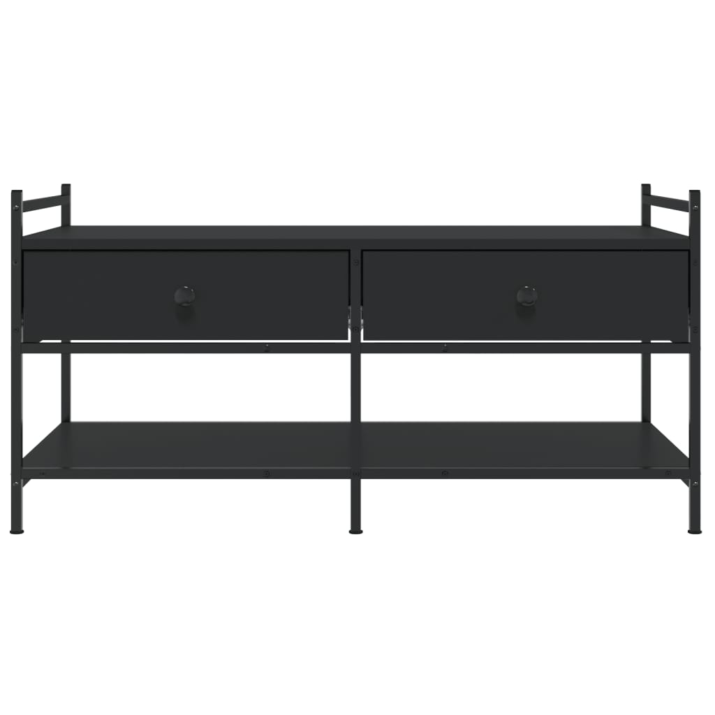 vidaXL Coffee Table Black 99x50x50 cm Engineered Wood