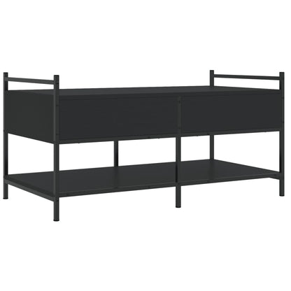 vidaXL Coffee Table Black 99x50x50 cm Engineered Wood