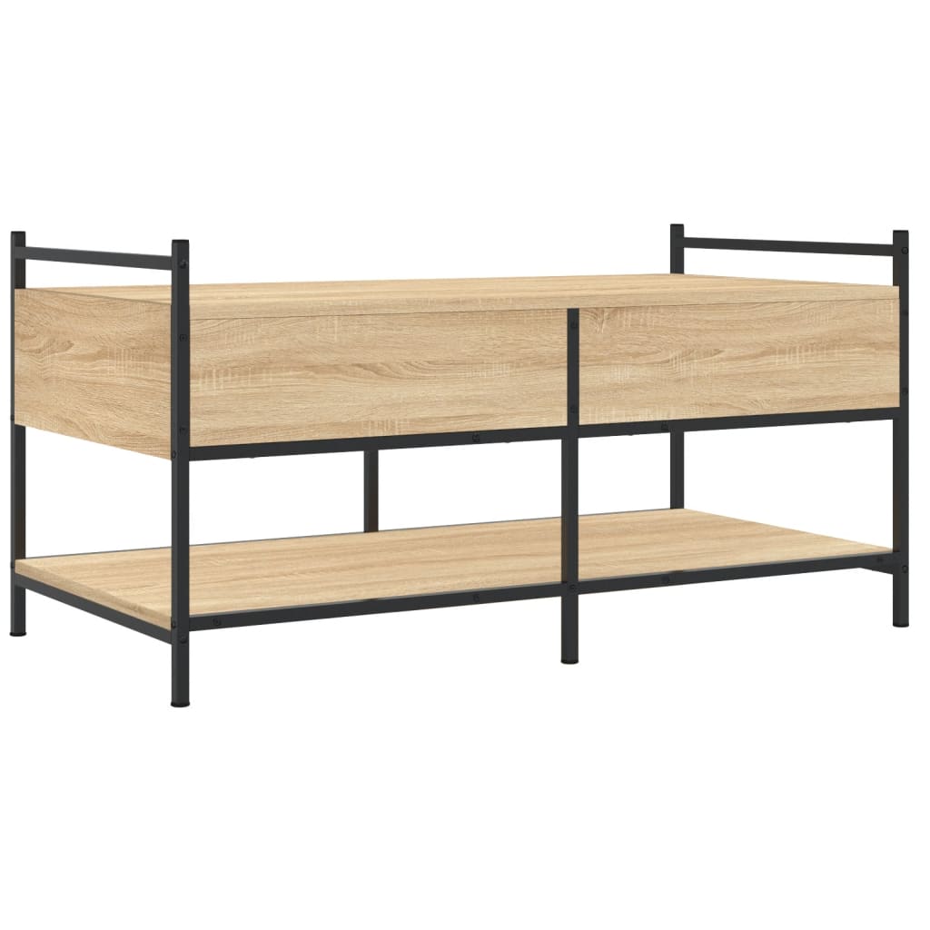 vidaXL Coffee Table Sonoma Oak 99x50x50 cm Engineered Wood