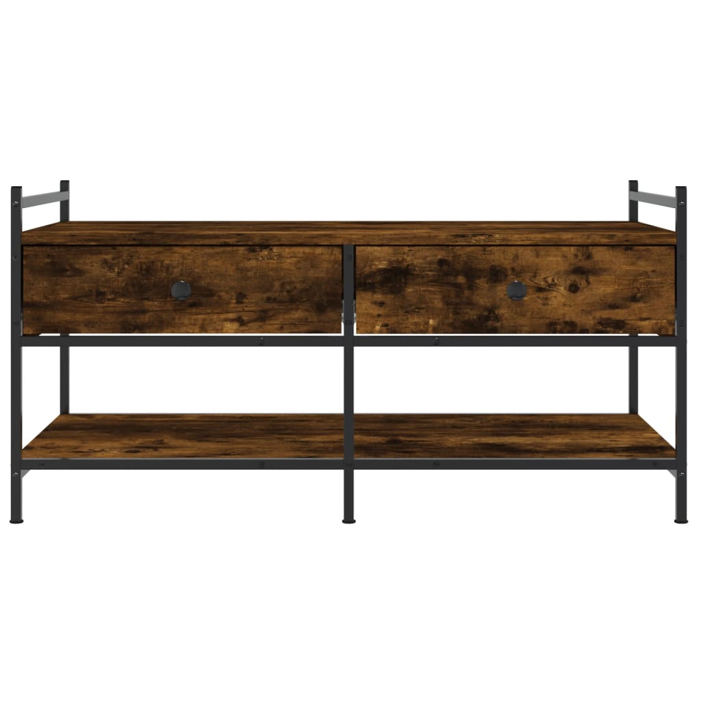 vidaXL Coffee Table Smoked Oak 99x50x50 cm Engineered Wood