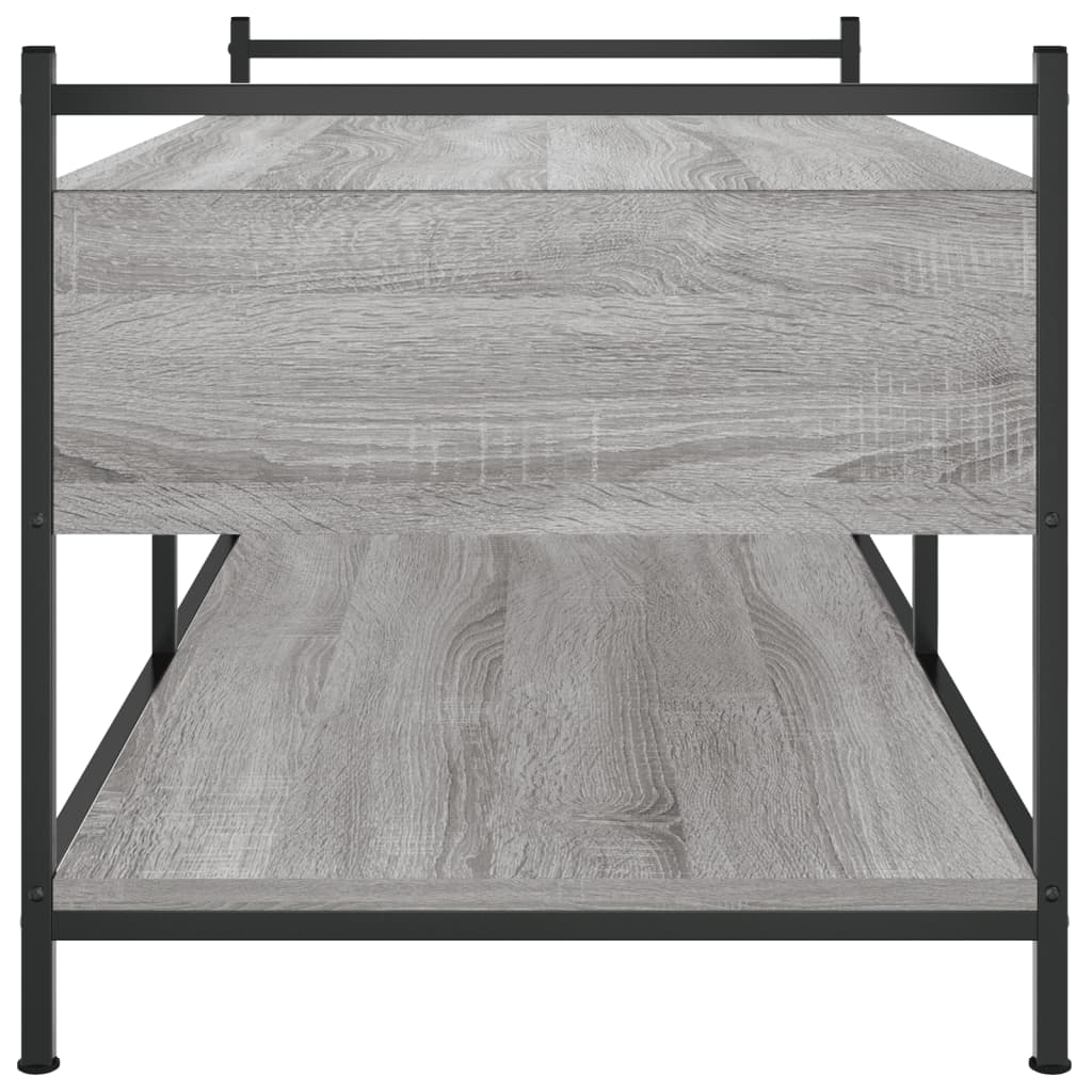 vidaXL Coffee Table Grey Sonoma 99x50x50 cm Engineered Wood