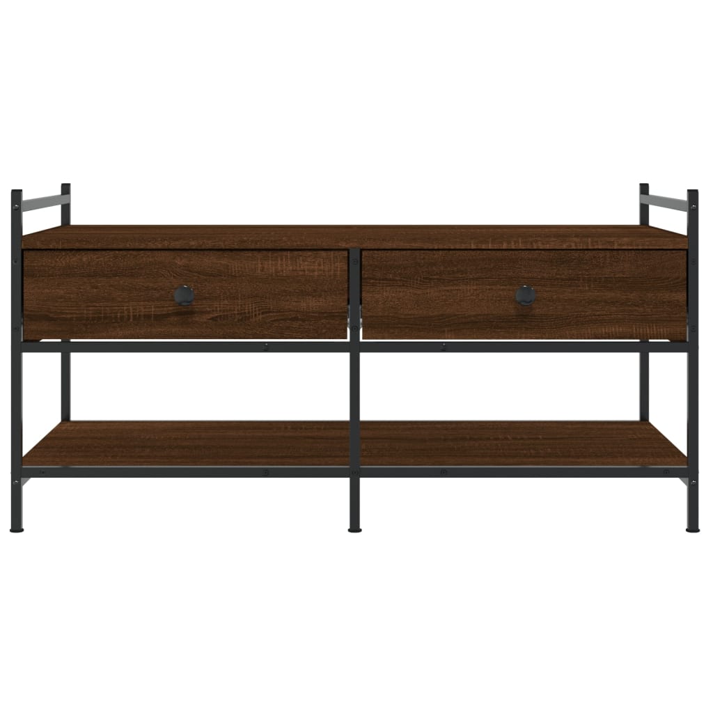 vidaXL Coffee Table Brown Oak 99x50x50 cm Engineered Wood