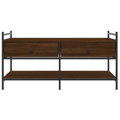 vidaXL Coffee Table Brown Oak 99x50x50 cm Engineered Wood
