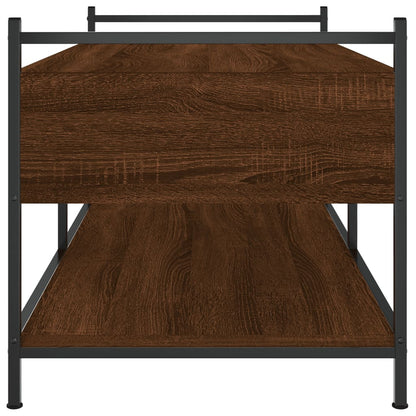 vidaXL Coffee Table Brown Oak 99x50x50 cm Engineered Wood