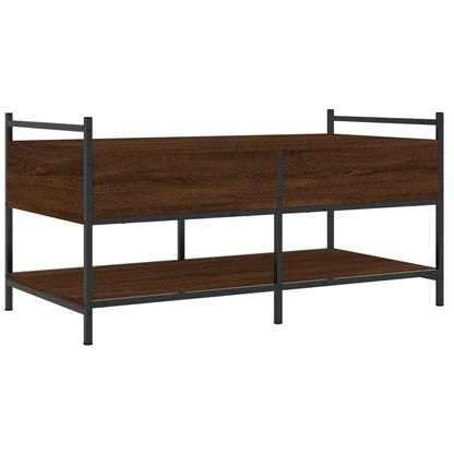 vidaXL Coffee Table Brown Oak 99x50x50 cm Engineered Wood