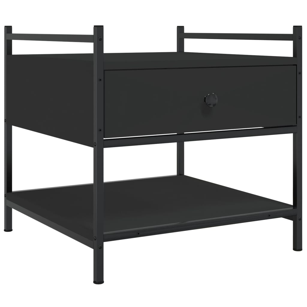 vidaXL Coffee Table Black 50x50x50 cm Engineered Wood