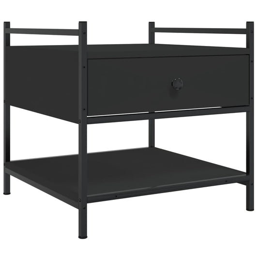vidaXL Coffee Table Black 50x50x50 cm Engineered Wood