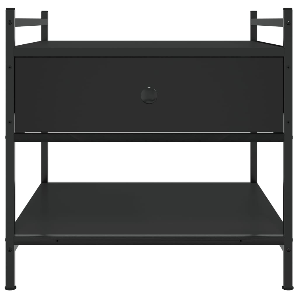 vidaXL Coffee Table Black 50x50x50 cm Engineered Wood