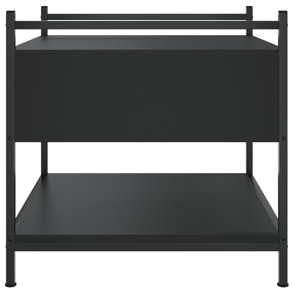 vidaXL Coffee Table Black 50x50x50 cm Engineered Wood