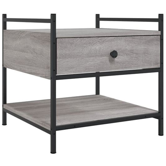 vidaXL Coffee Table Grey Sonoma 50x50x50 cm Engineered Wood