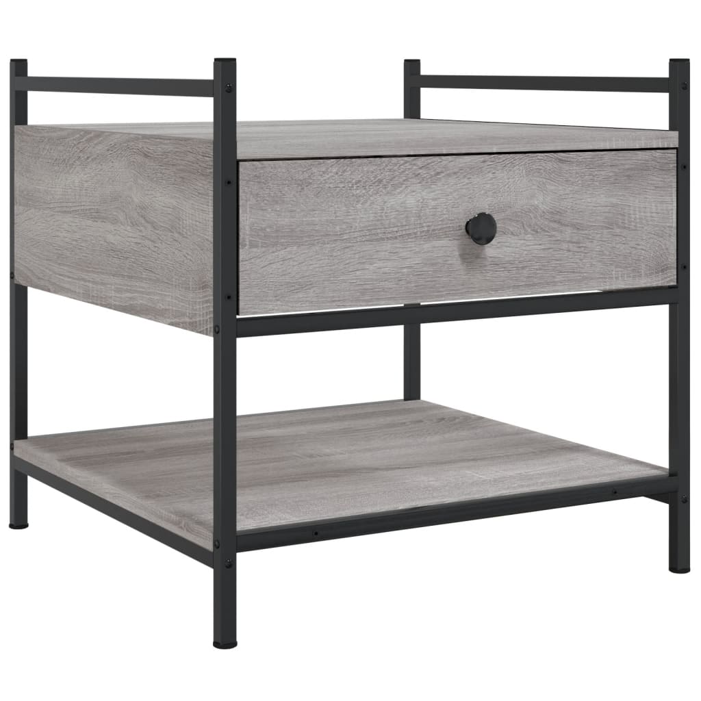 vidaXL Coffee Table Grey Sonoma 50x50x50 cm Engineered Wood