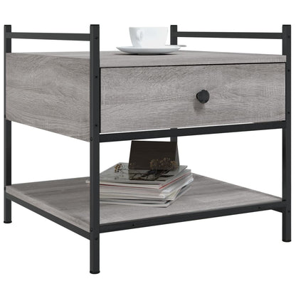 vidaXL Coffee Table Grey Sonoma 50x50x50 cm Engineered Wood