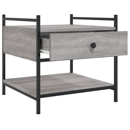 vidaXL Coffee Table Grey Sonoma 50x50x50 cm Engineered Wood
