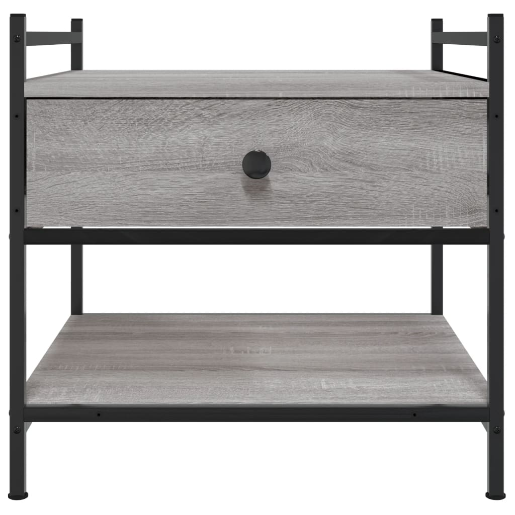 vidaXL Coffee Table Grey Sonoma 50x50x50 cm Engineered Wood
