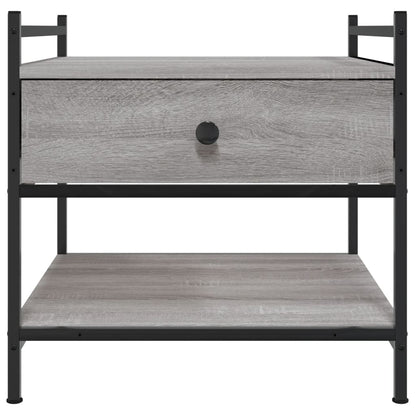 vidaXL Coffee Table Grey Sonoma 50x50x50 cm Engineered Wood