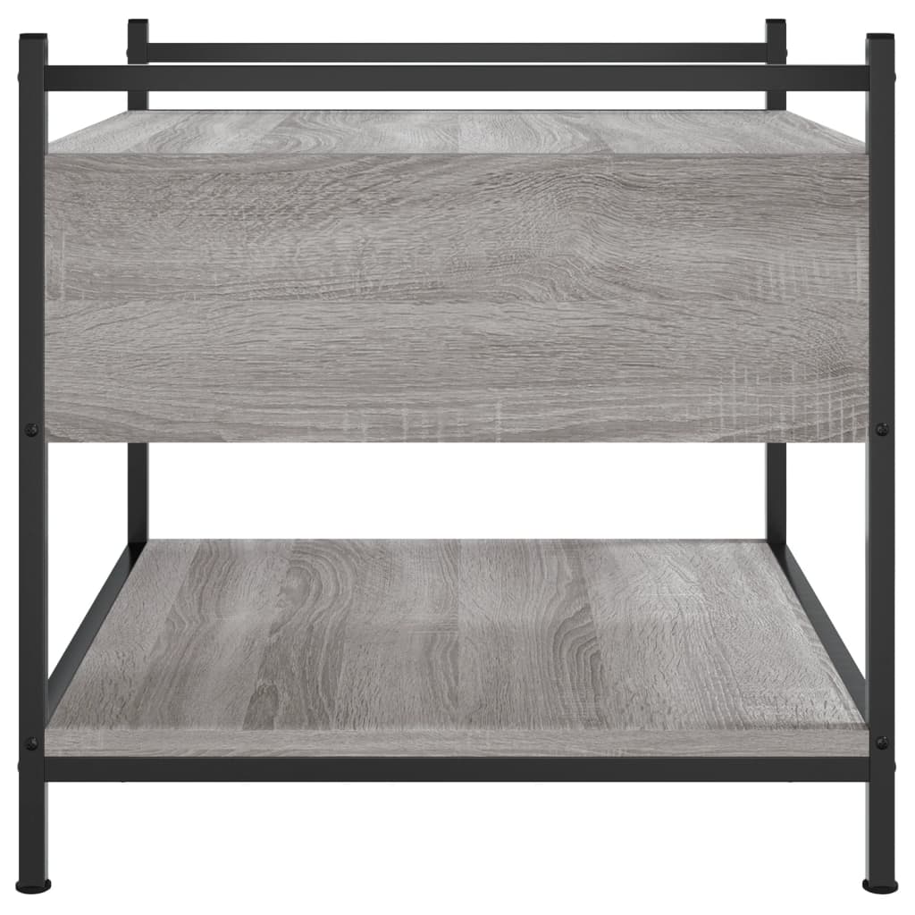 vidaXL Coffee Table Grey Sonoma 50x50x50 cm Engineered Wood