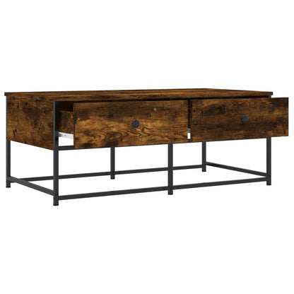vidaXL Coffee Table Smoked Oak 100x51x40 cm Engineered Wood