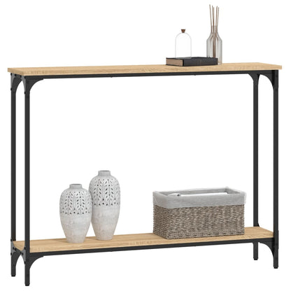 vidaXL Console Table Sonoma Oak 100x22,5x75 cm Engineered Wood