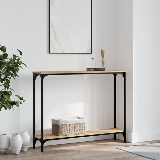 vidaXL Console Table Sonoma Oak 100x22,5x75 cm Engineered Wood