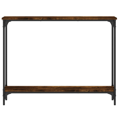 vidaXL Console Table Smoked Oak 100x22,5x75 cm Engineered Wood