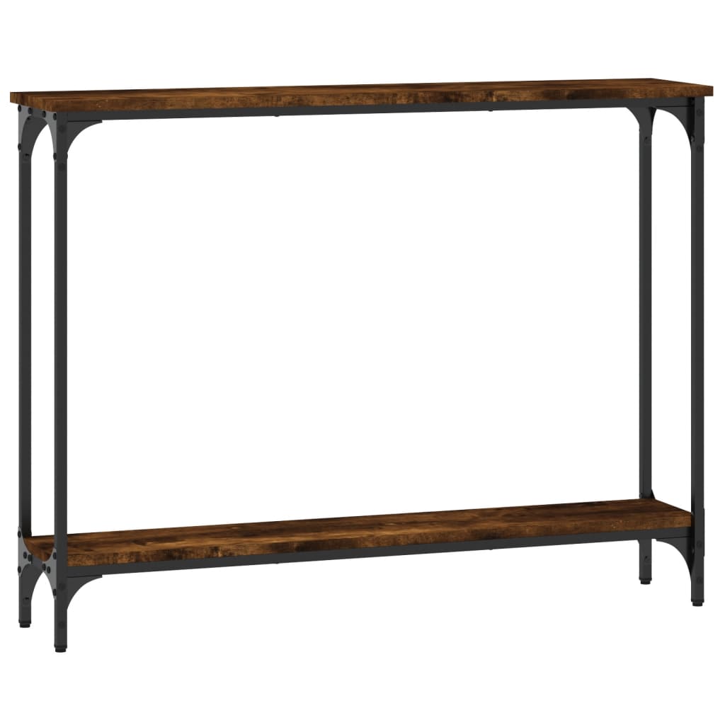vidaXL Console Table Smoked Oak 100x22,5x75 cm Engineered Wood