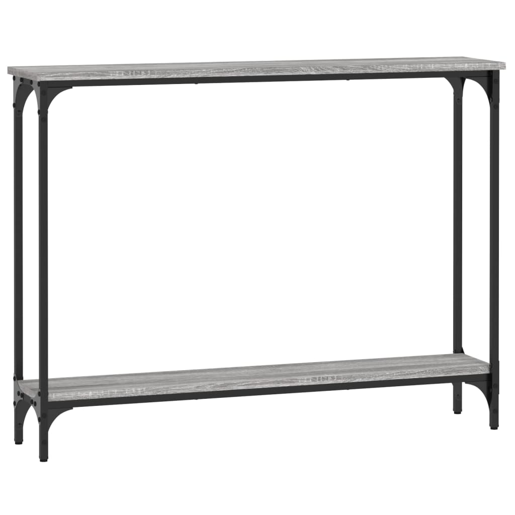 vidaXL Console Table Grey Sonoma 100x22,5x75 cm Engineered Wood