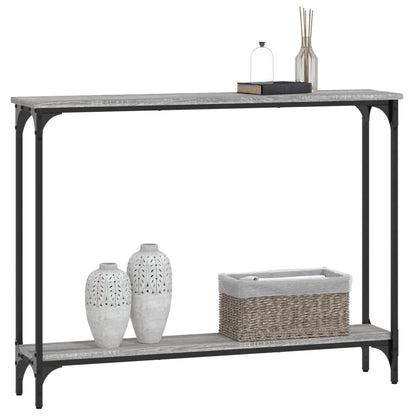 vidaXL Console Table Grey Sonoma 100x22,5x75 cm Engineered Wood