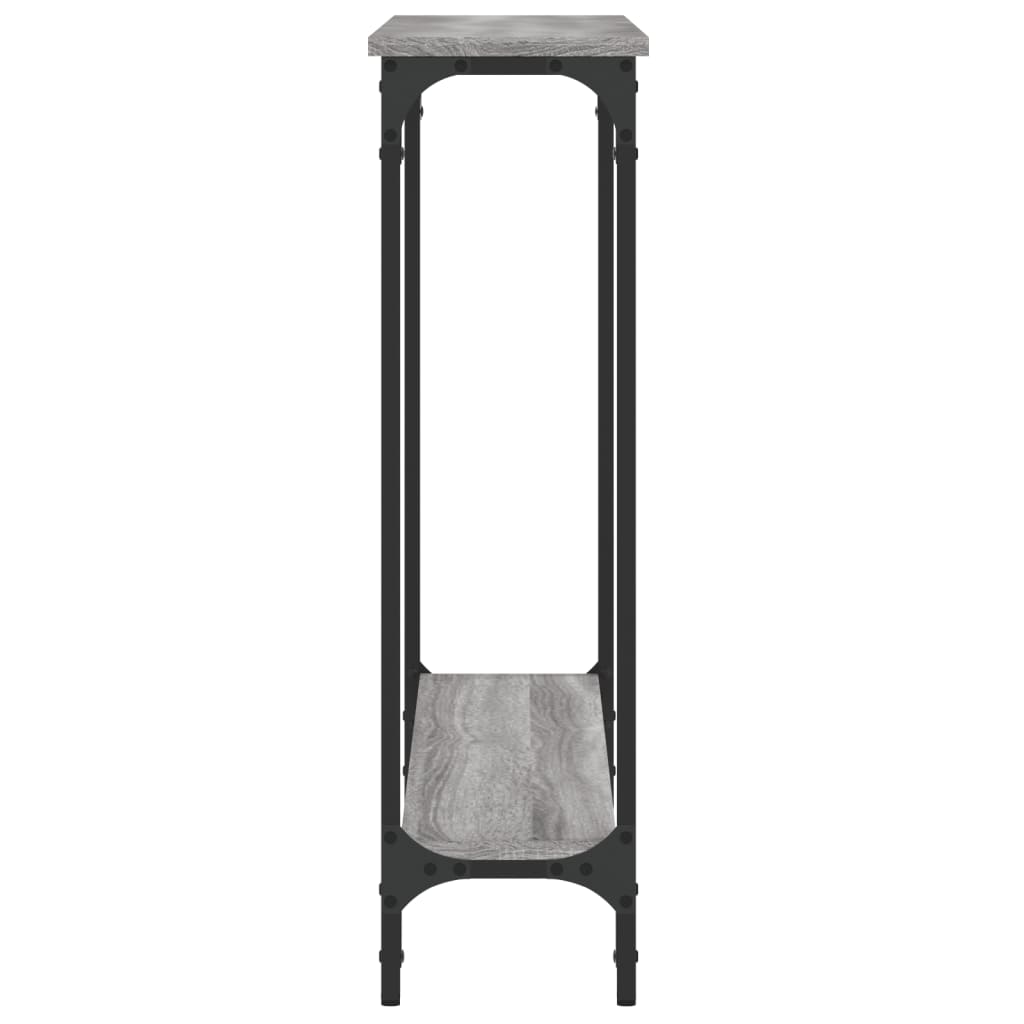 vidaXL Console Table Grey Sonoma 100x22,5x75 cm Engineered Wood