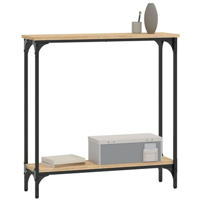 vidaXL Console Table Sonoma Oak 75x22,5x75 cm Engineered Wood