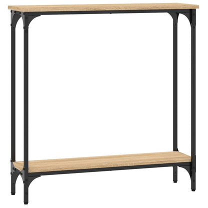 vidaXL Console Table Sonoma Oak 75x22,5x75 cm Engineered Wood