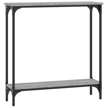 vidaXL Console Table Grey Sonoma 75x22.5x75 cm Engineered Wood