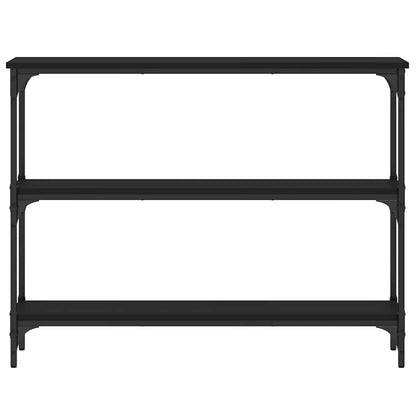 vidaXL Console Table Black 100x22,5x75 cm Engineered Wood