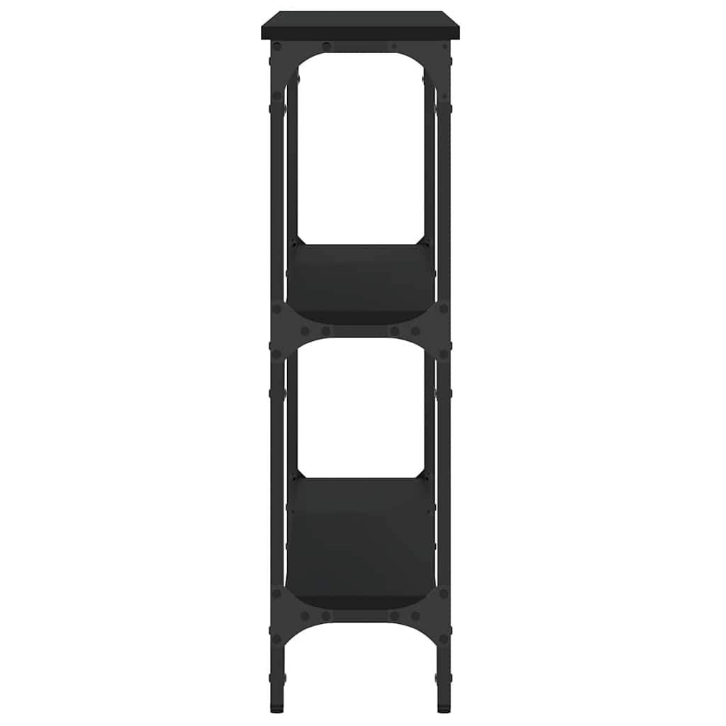 vidaXL Console Table Black 100x22,5x75 cm Engineered Wood