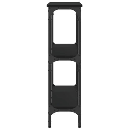 vidaXL Console Table Black 100x22,5x75 cm Engineered Wood