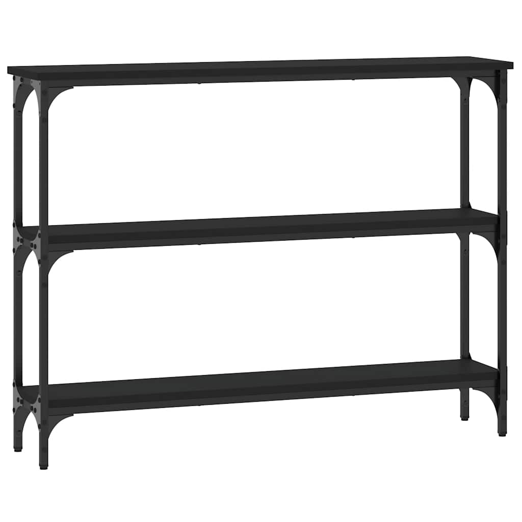 vidaXL Console Table Black 100x22,5x75 cm Engineered Wood
