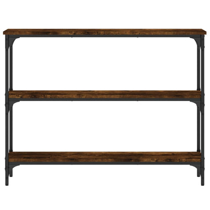 vidaXL Console Table Smoked Oak 100x22.5x75 cm Engineered Wood