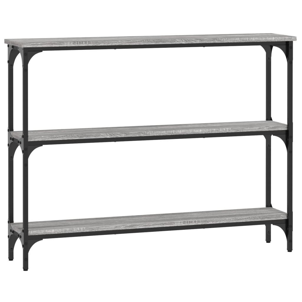 vidaXL Console Table Grey Sonoma 100x22,5x75 cm Engineered Wood