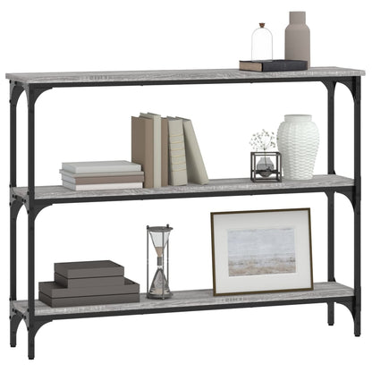 vidaXL Console Table Grey Sonoma 100x22,5x75 cm Engineered Wood