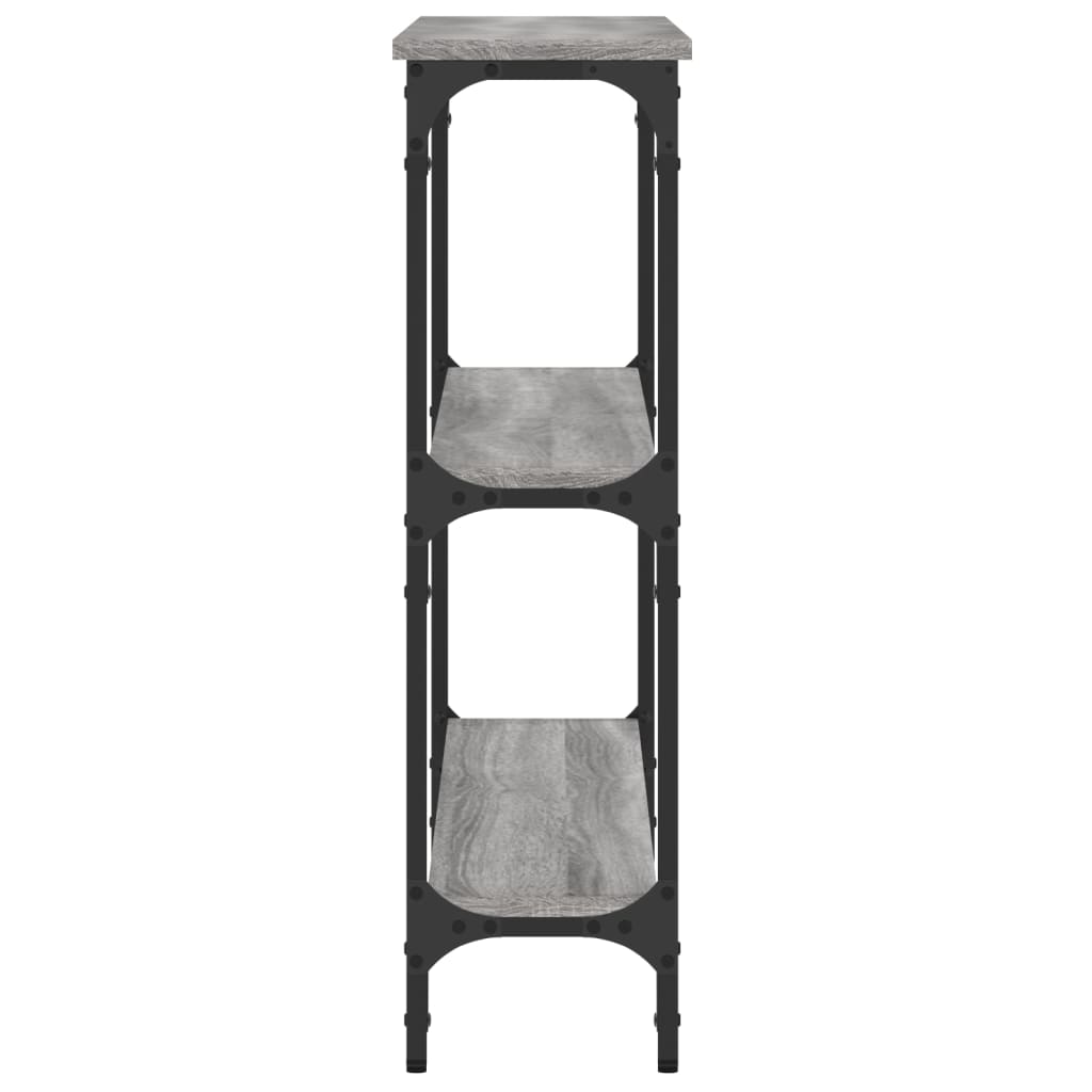 vidaXL Console Table Grey Sonoma 100x22,5x75 cm Engineered Wood