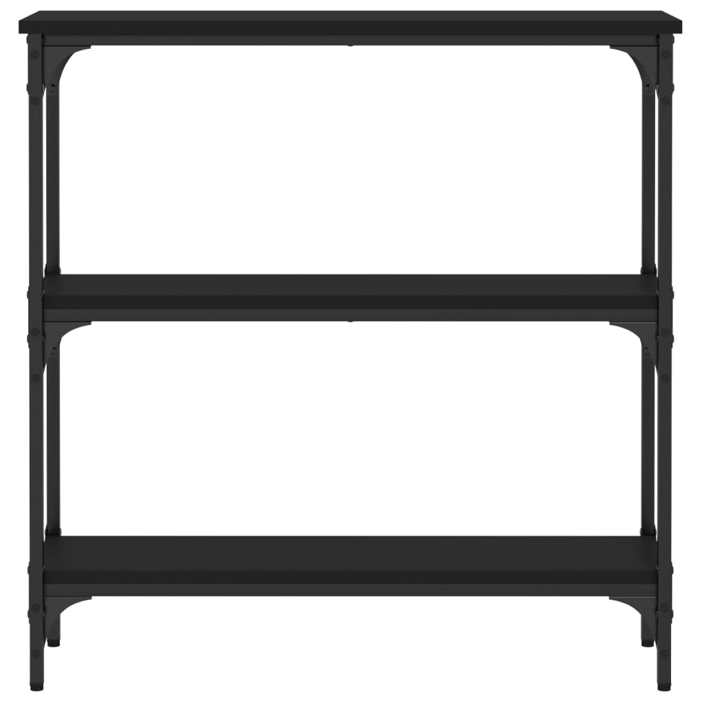 vidaXL Console Table Black 75x22.5x75 cm Engineered Wood