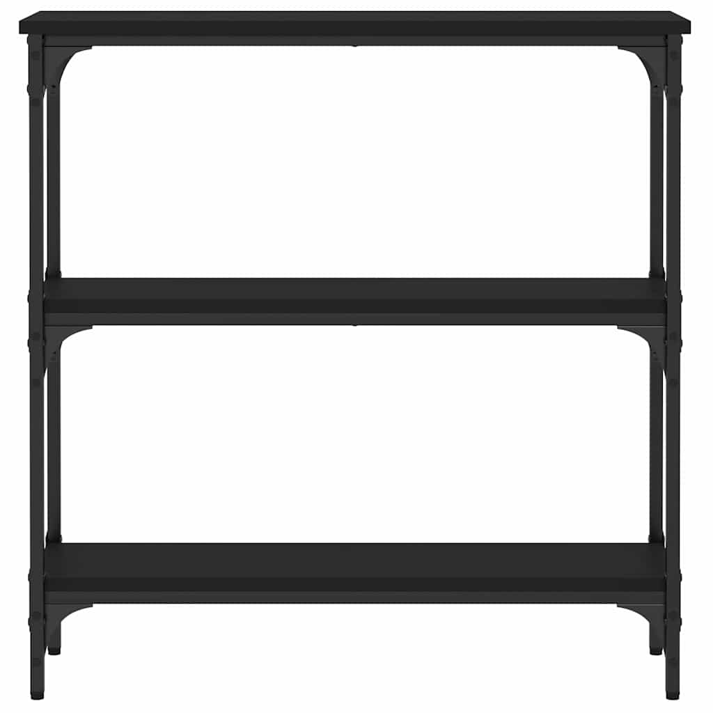 vidaXL Console Table Black 75x22,5x75 cm Engineered Wood