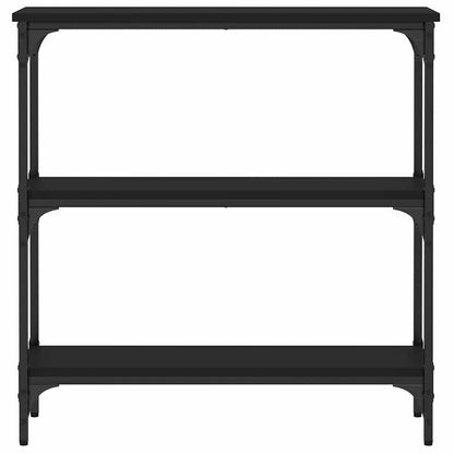 vidaXL Console Table Black 75x22,5x75 cm Engineered Wood