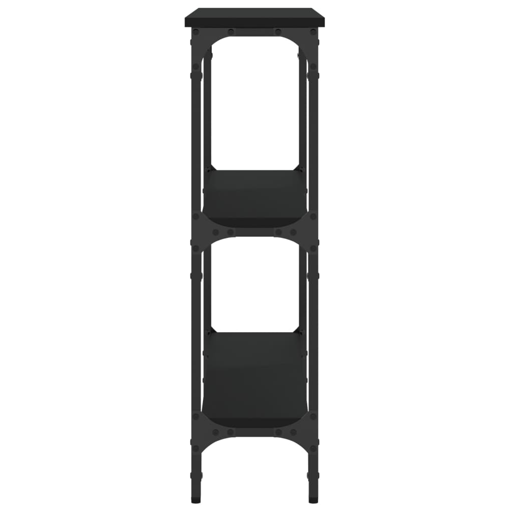 vidaXL Console Table Black 75x22.5x75 cm Engineered Wood